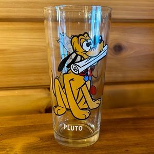 Vintage 1978 Walt Disney Pluto Pepsi Glass - Happy Birthday Mickey